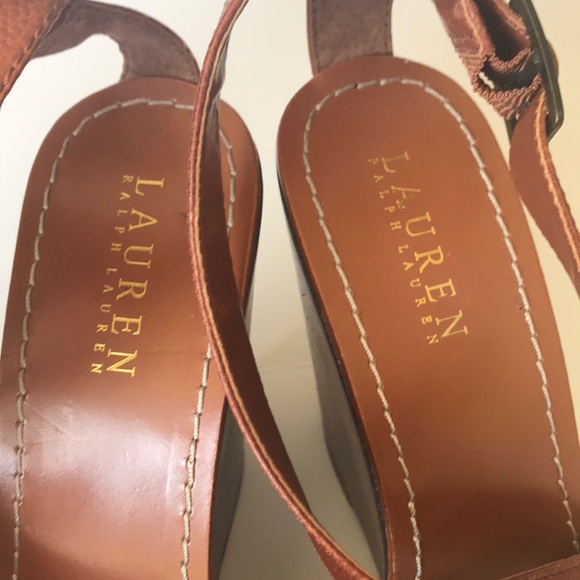 Ralph Lauren Leather Wedges - Picture 4 of 7